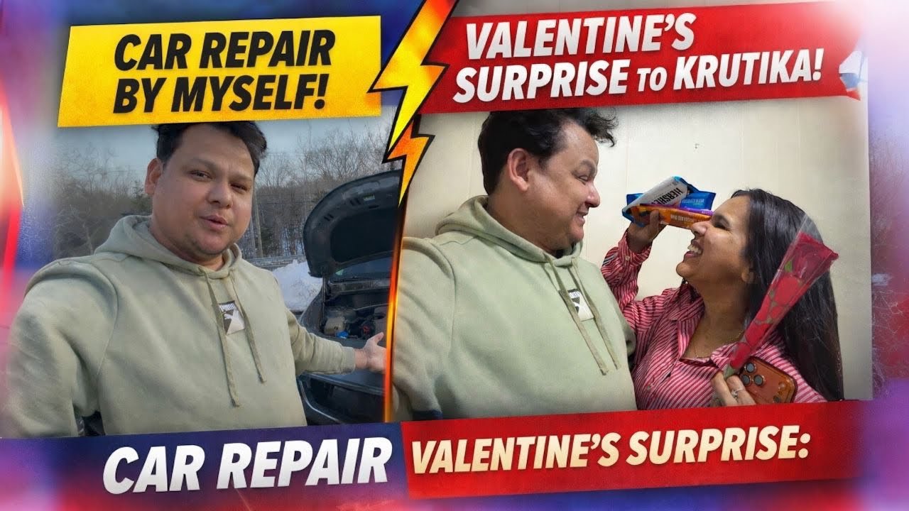 Valentine’s Day Vlog ❤️ | Repairing My Kia Niro 2024 by Myself | Daily Life in the USA