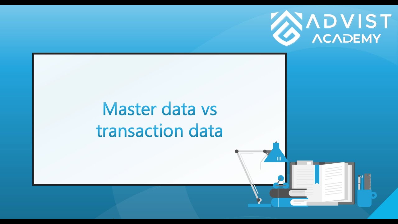 SAP | Master data vs transaction data
