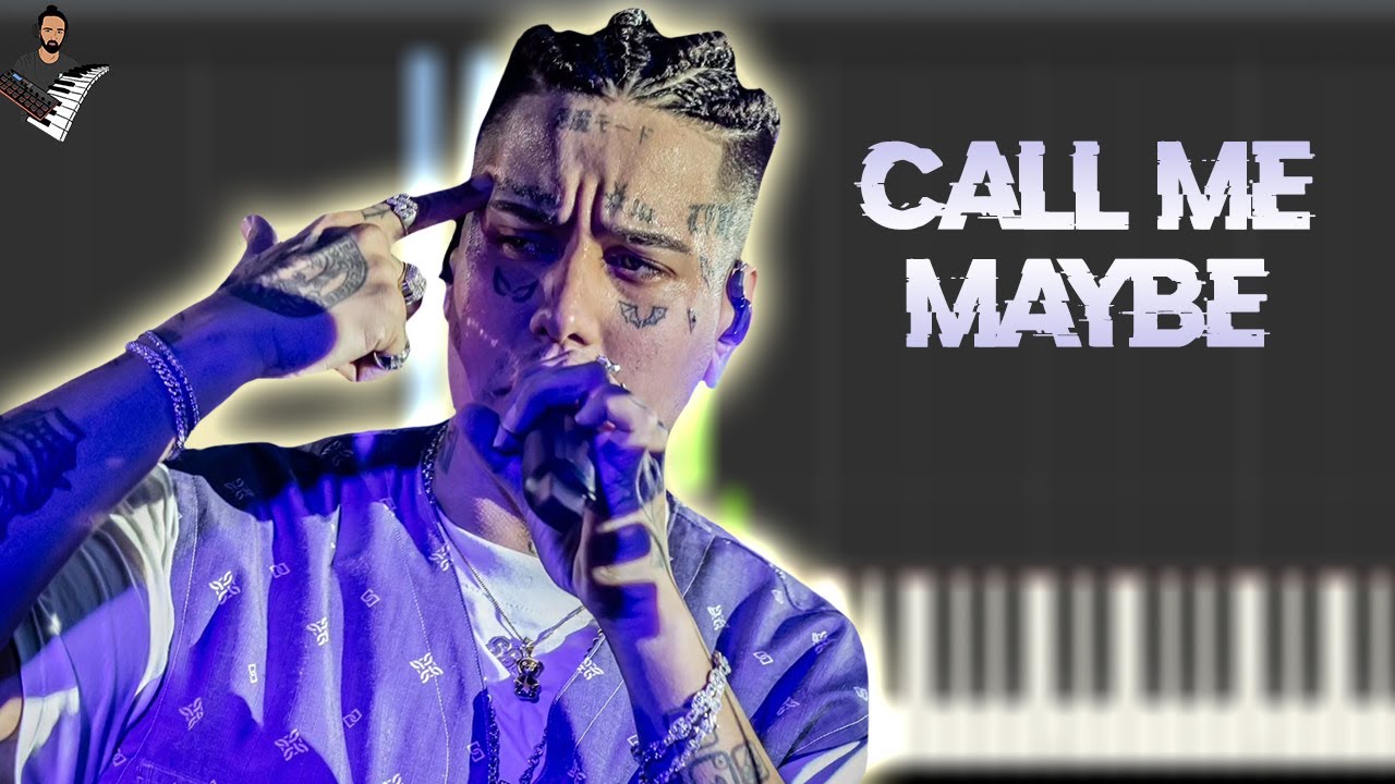 DUKI - CALL ME MAYBE | Instrumental Piano Tutorial / Partitura / Karaoke / MIDI