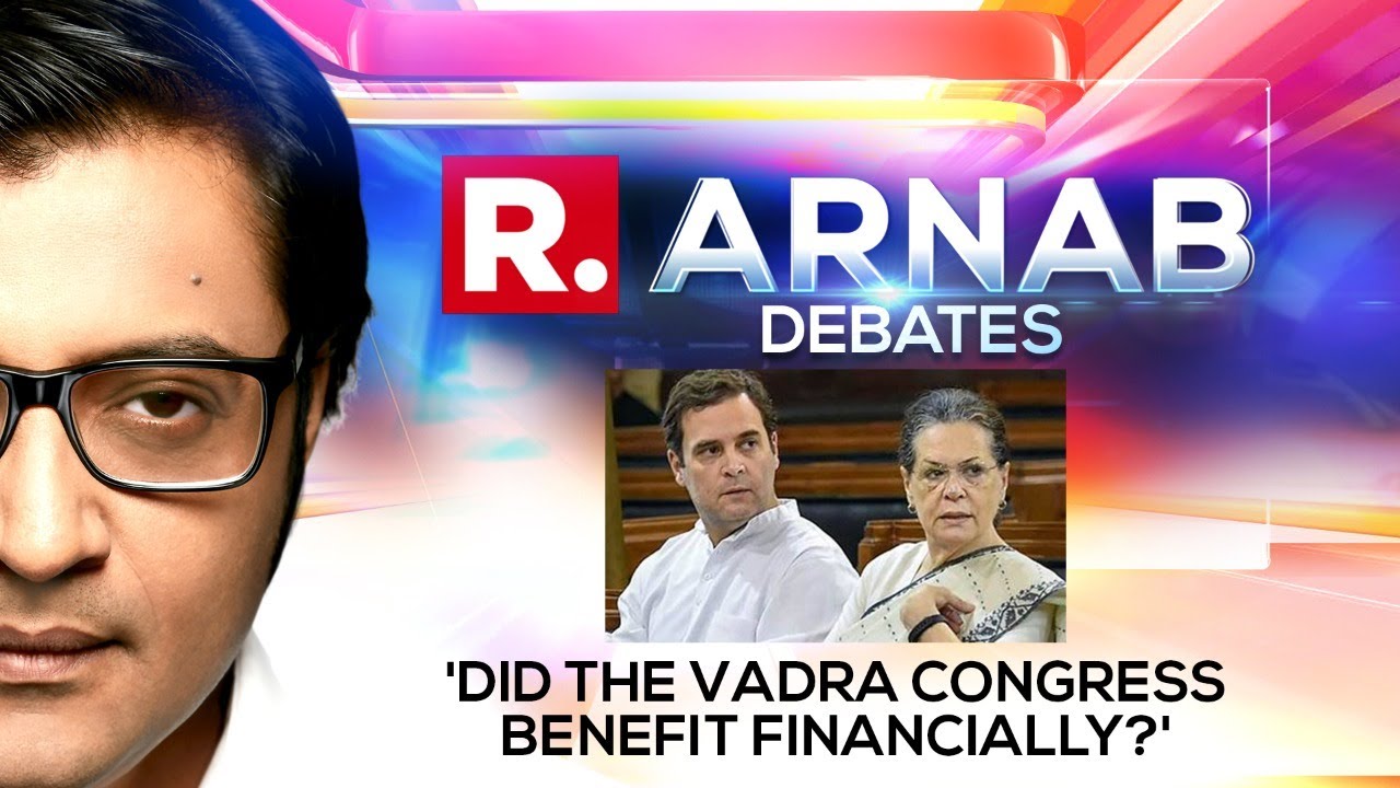 'Did The Vadra Congress Benefit Financially?' Arnab Questions Americai Narayanan On The Debate
