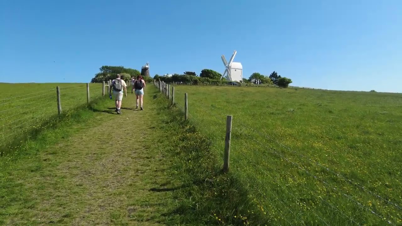 Uphill to the Jack & Jill windmills (4K)