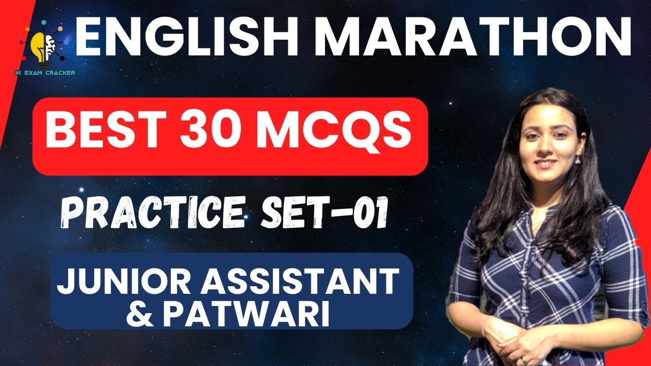 ENGLISH PRACTICE -01 II JUNIOR ASSISTANT & PATWARI II #jkssb