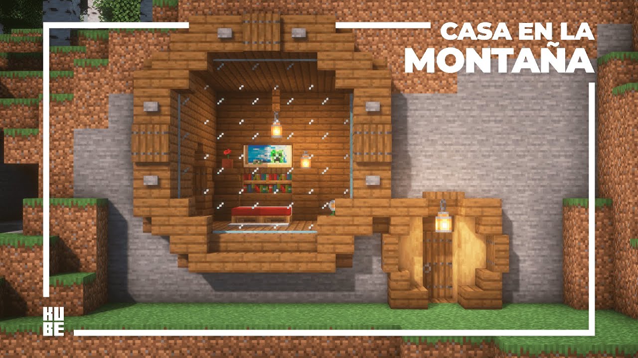 ✔ Cómo hacer una CASA de MONTAÑA en MINECRAFT SURVIVAL (FÁCIL Y RÁPIDO)