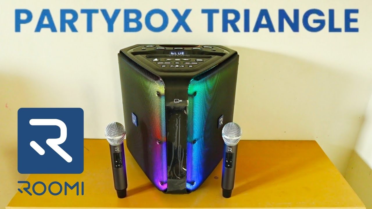 DESAIN KEREN TAPI GIMMICK ❗ Roomi Partybox 8 Triangle Speaker Review #tws #karaoke #bass #karaoke