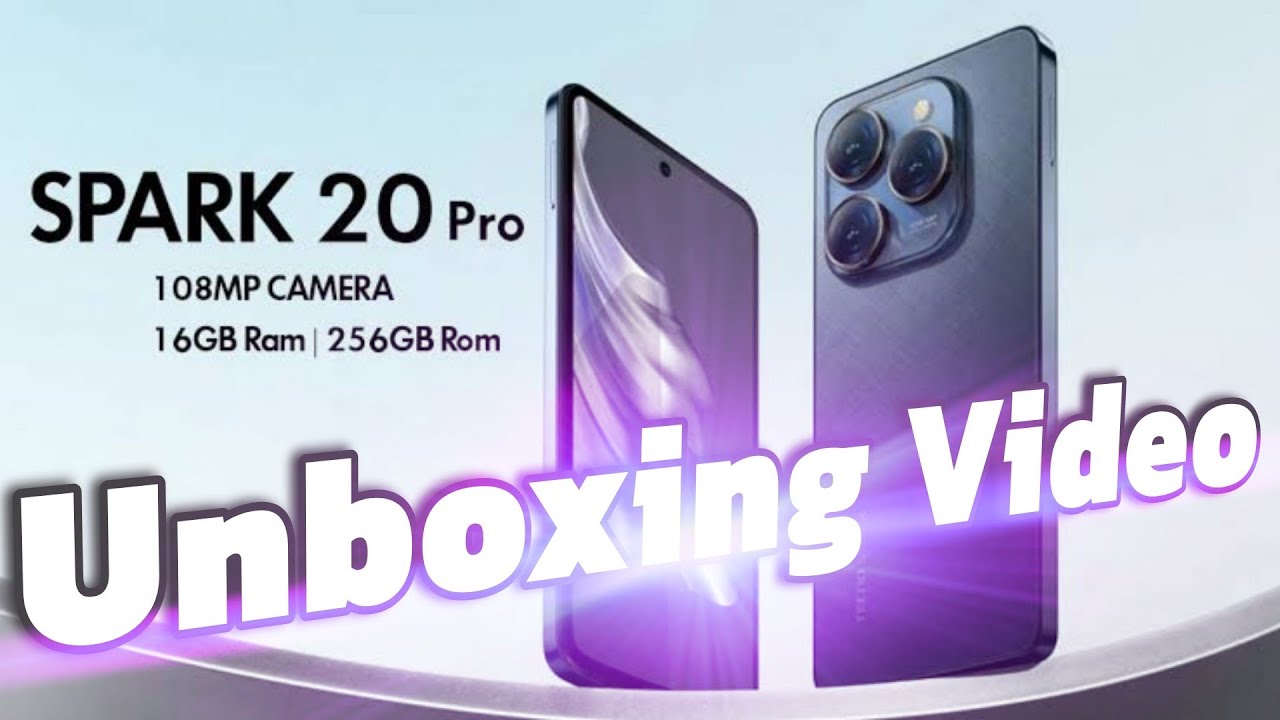 Tecno Spark 20 Pro Unboxing Video | 108MP Camera