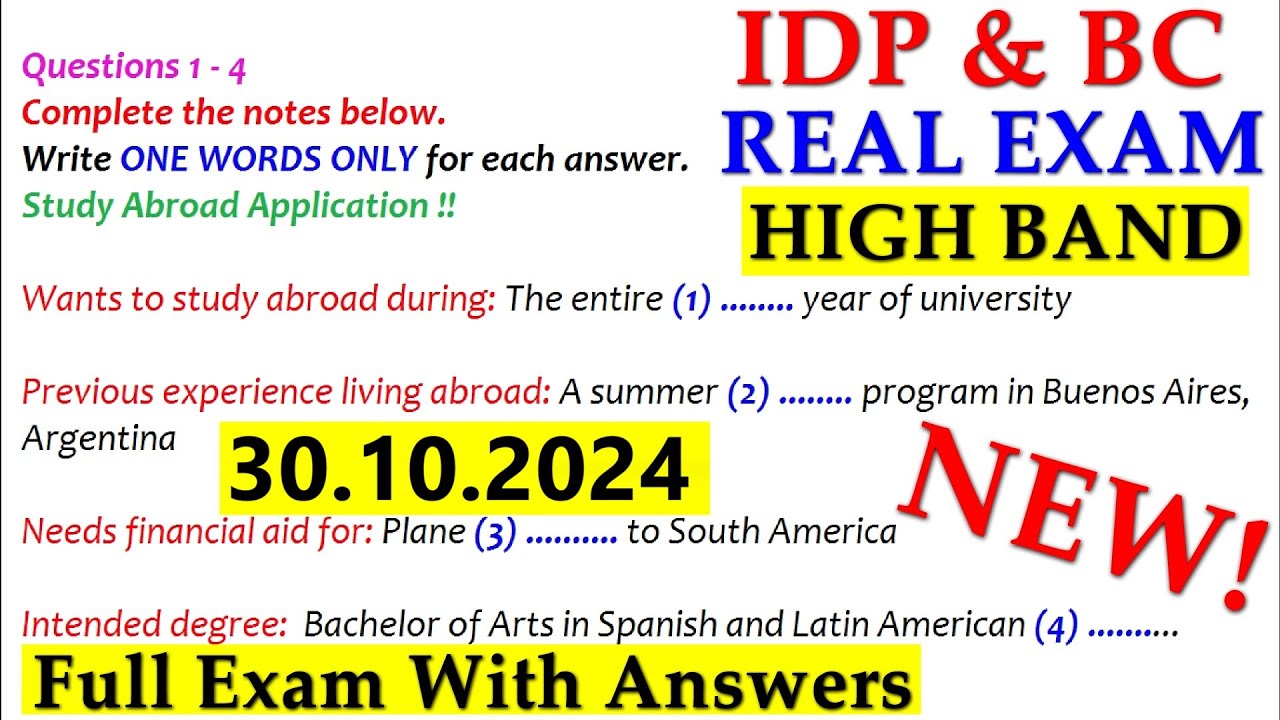 IELTS Listening Practice Test 2024 with Answers | IELTS Listening Practice