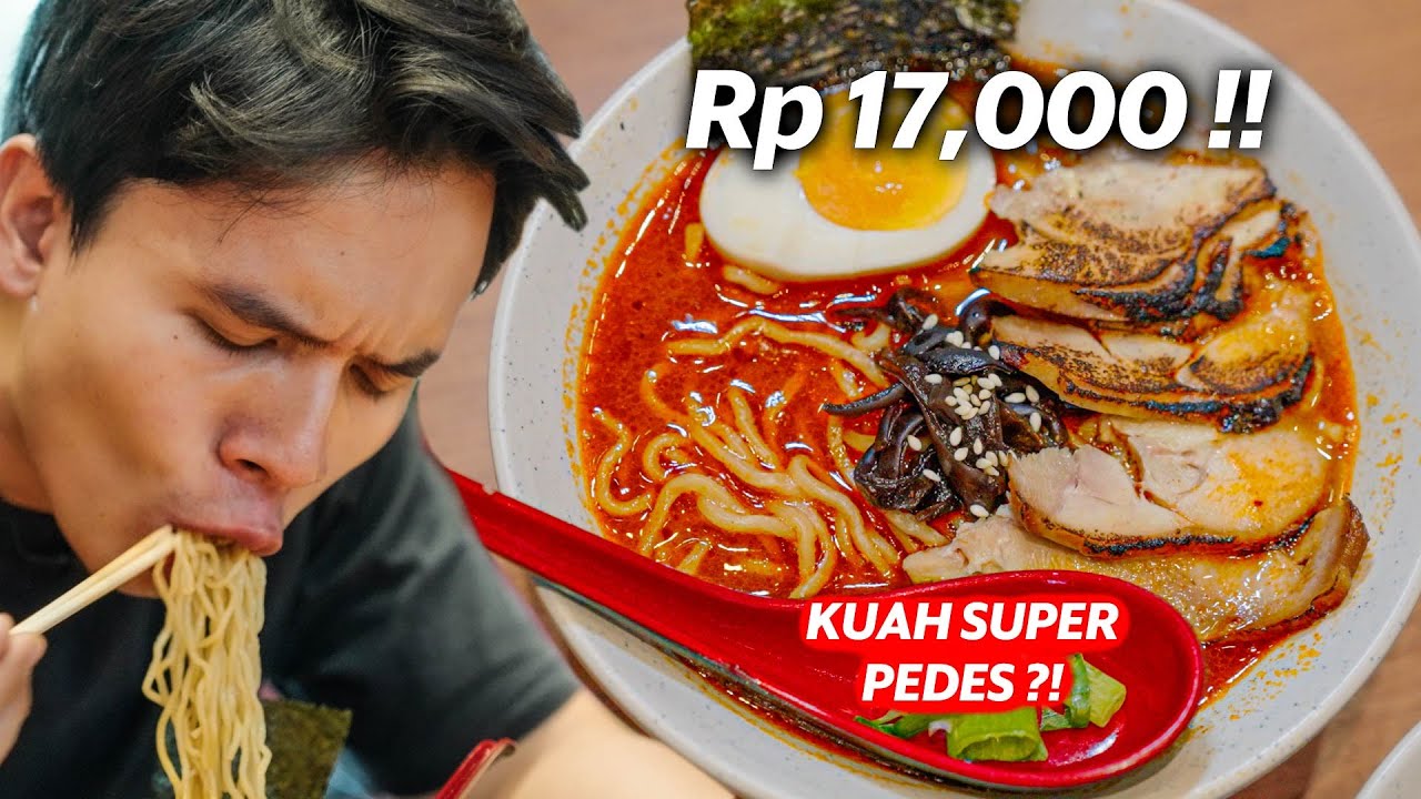RAMEN DI SINI CUMA 17RB-AN ! KUAT GA NIH NYOBA YANG SUPER PEDES ?!