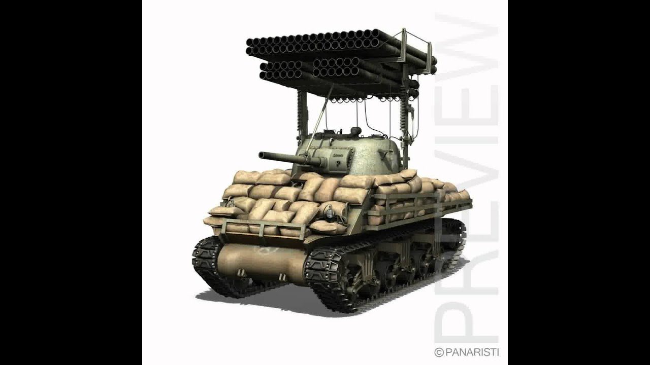 3D Model of M4A3 Sherman Calliope Review