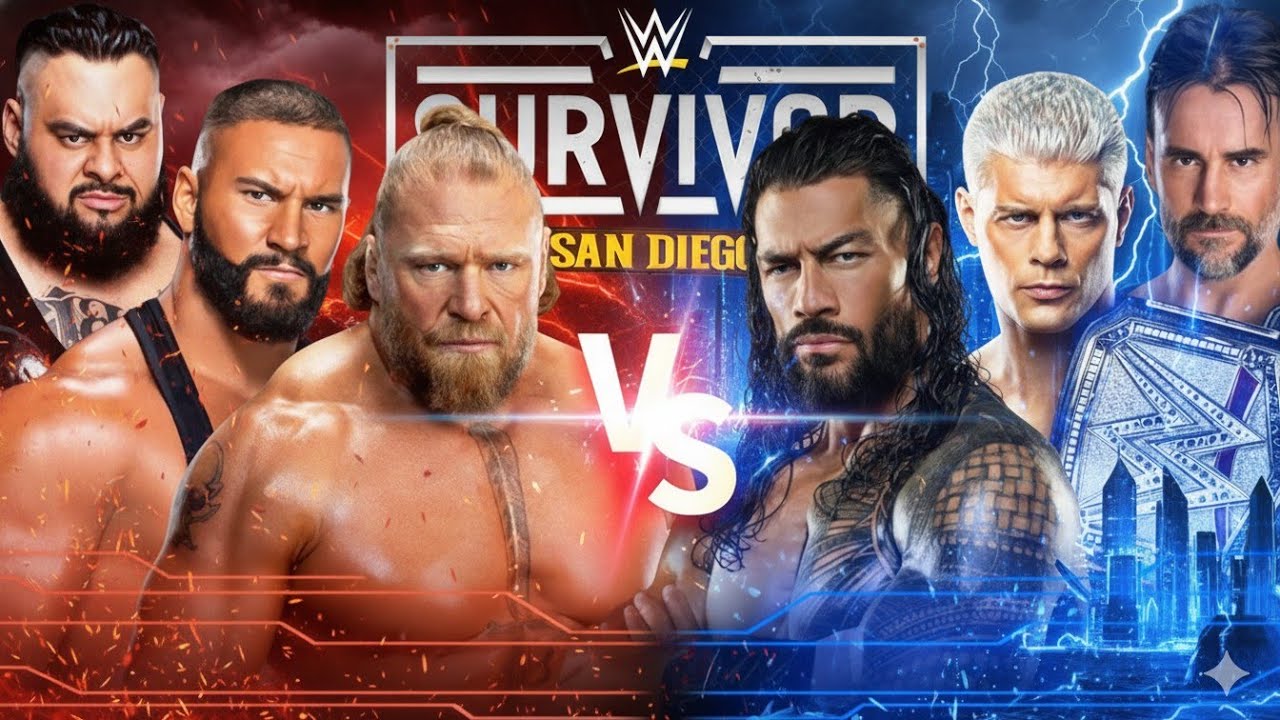 Unstoppable Force vs Elite Icons 🔥 Brock Lesnar & Team vs Roman Reigns & CM Punk | WWE 2K25