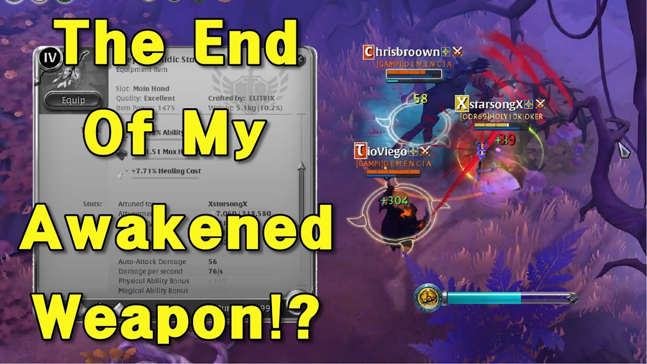 【Albion Online】The end of my first awakened weapon!?