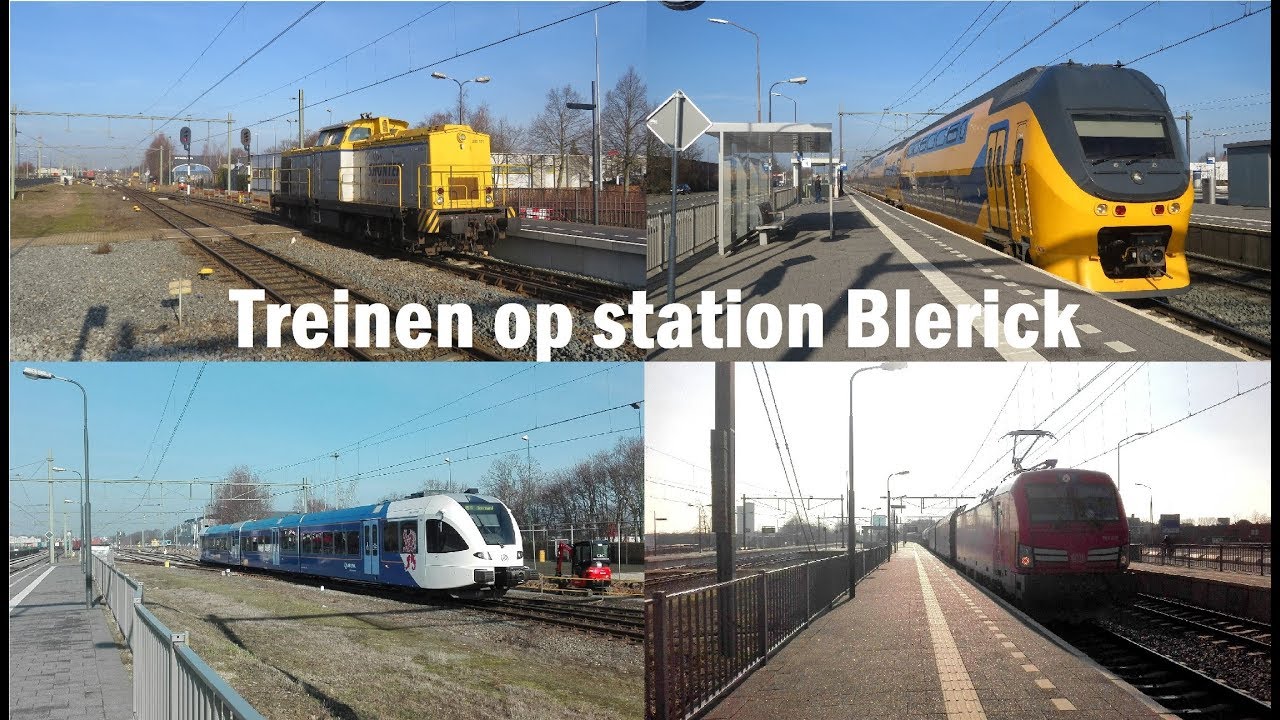 Treinen op station Blerick!