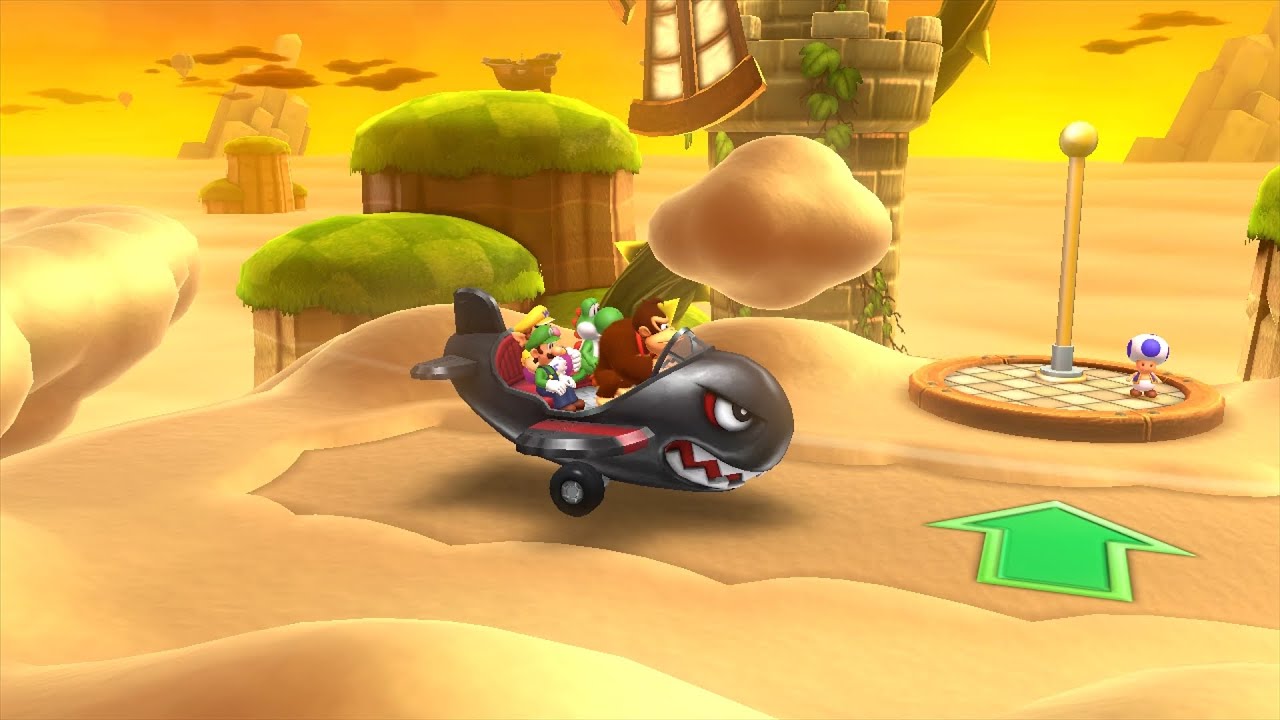 Mario Party 10 Mario Party #554 DK vs Yoshi vs Wario vs Luigi Airship Central Master Difficulty