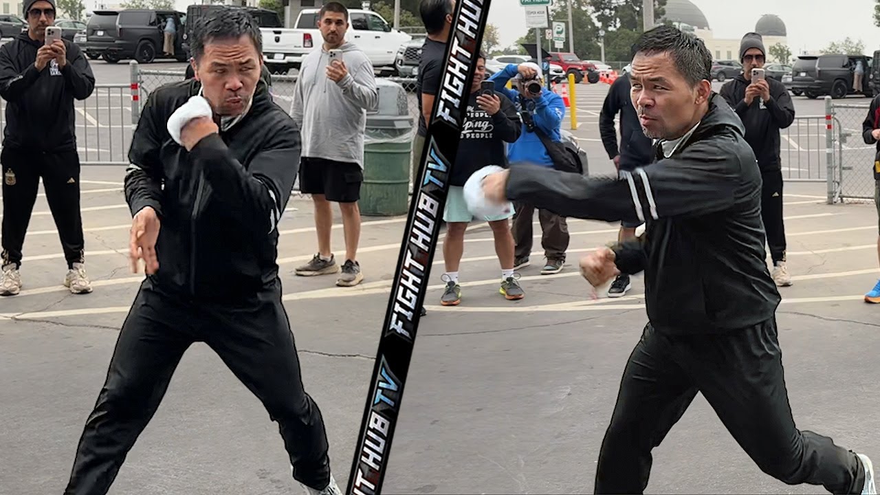 Manny Pacquiao STILL CRAZY FAST at 46 - fires off punches ahead of comeback fight vs Mario Barrios