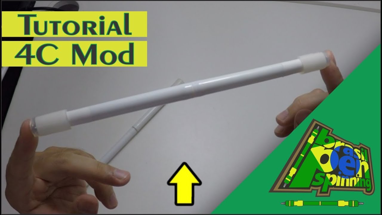 4C Mod - Tutorial, Descrição, Dados, Review e Combo! Pen Spinning Brasil - Girar caneta