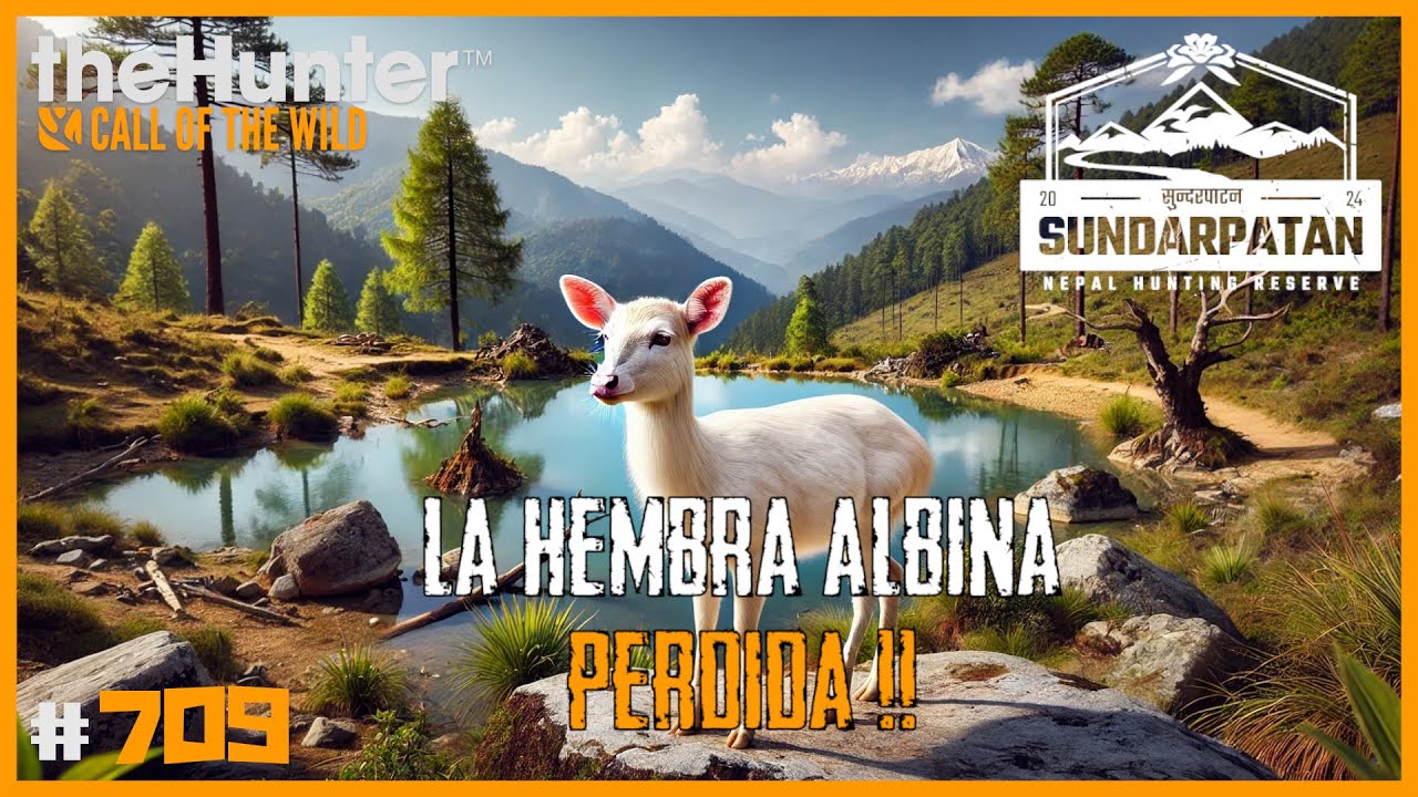 LA HEMBRA ALBINA PERDIDA!! BÚSQUEDA DEL DIAMANTE DE CIERVO DEL PANTANO #2 | 🦌theHunter: CotW #709