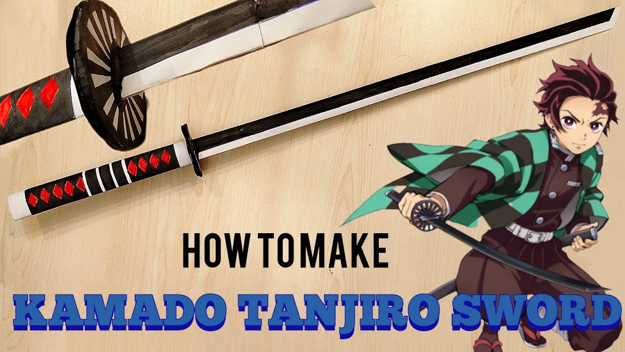 How to make tanjiro sword with paper | Demon slayer tanjiro | Paper sword | Demon slayer | Tanjiro