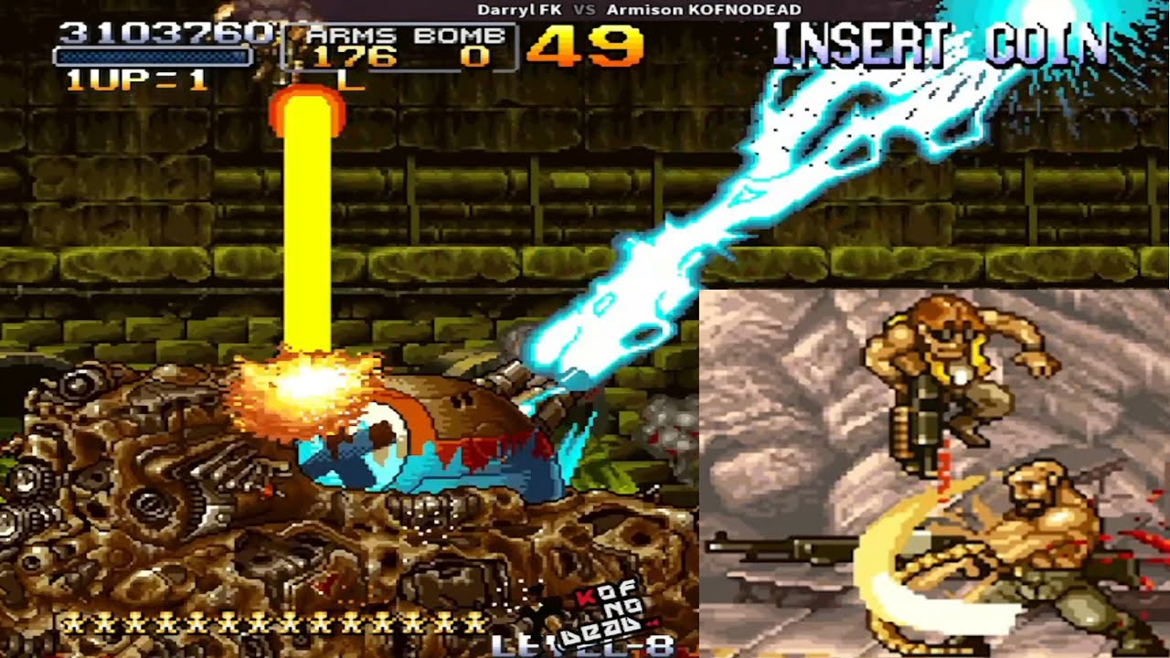 Metal Slug X AzStar boss 5 Hozmi y Allen O' Neil