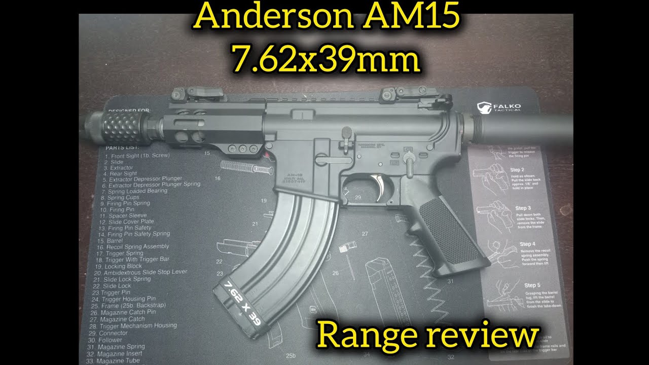 Anderson AM15 7.62x39mm review #anderson #ar15pistol