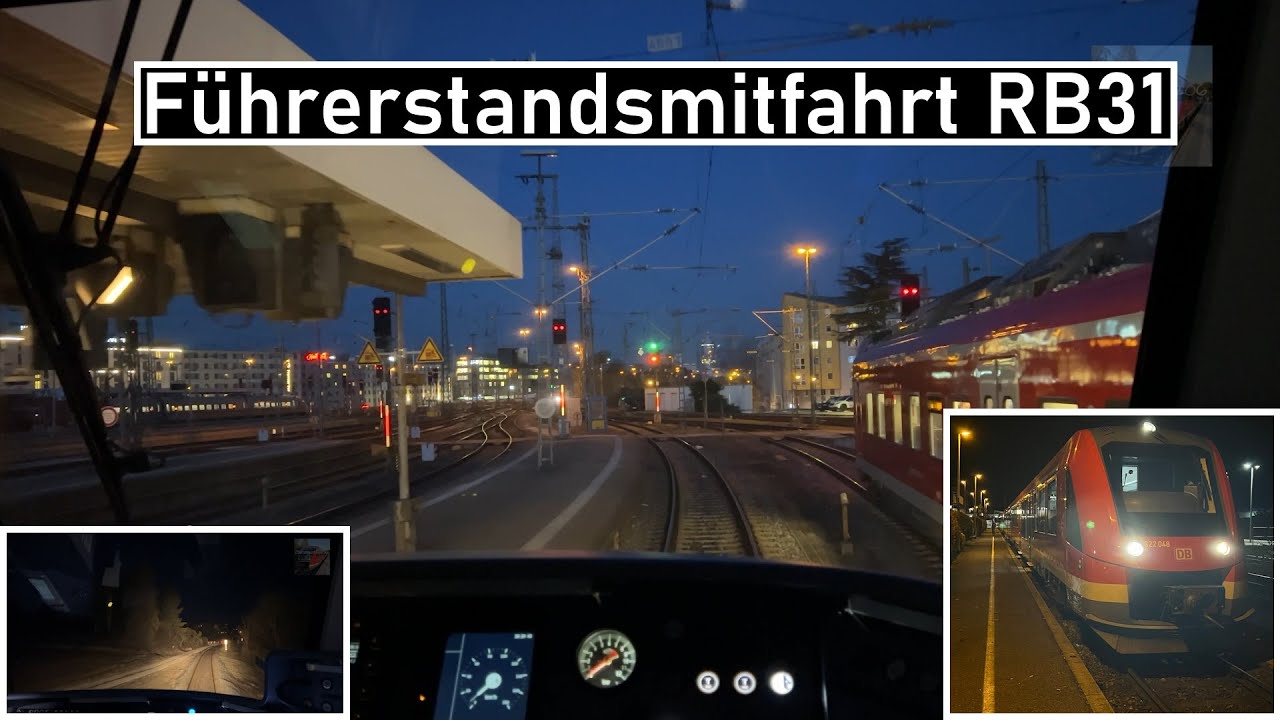 Mit der RB31 in die Dunkelheit | Führerstandsmitfahrt Nürnberg Hbf - Simmelsdorf-Hüttenbach