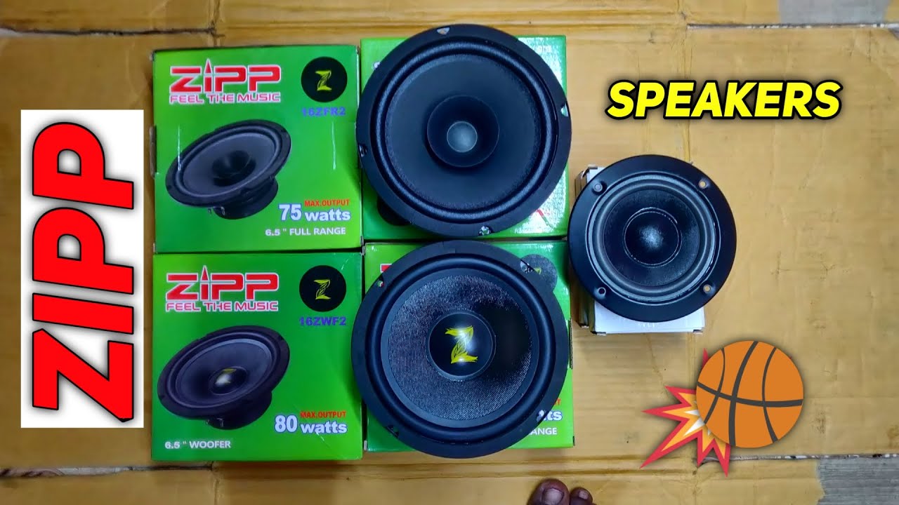 ZIPP FULL RANGE , WOOFER AND MID SPEAKER crossover review UNBOXING @Technical jayanth