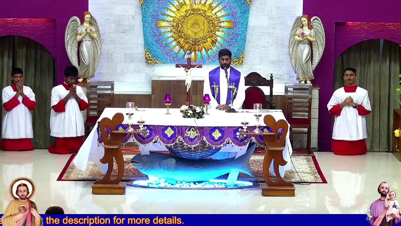 20-03-2026  FRIDAY  6.am &7.am Holy Mass St Joseph & St JUDE Church Thevara