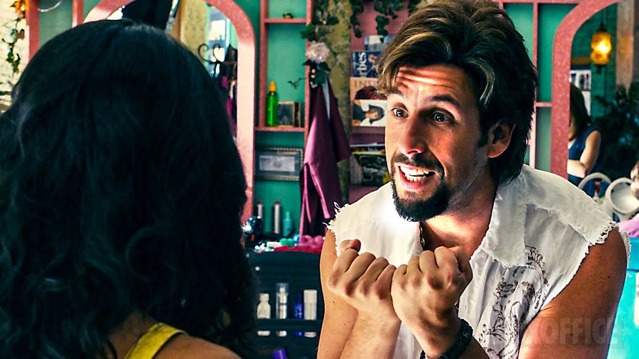 Adam Sandler ama dos cosas: el cabello y el maquillaje. | No te metas con Zohan| Clip en Español