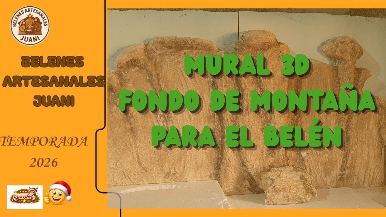 Mural 3D, Fondo de Montaña, Para el Belén