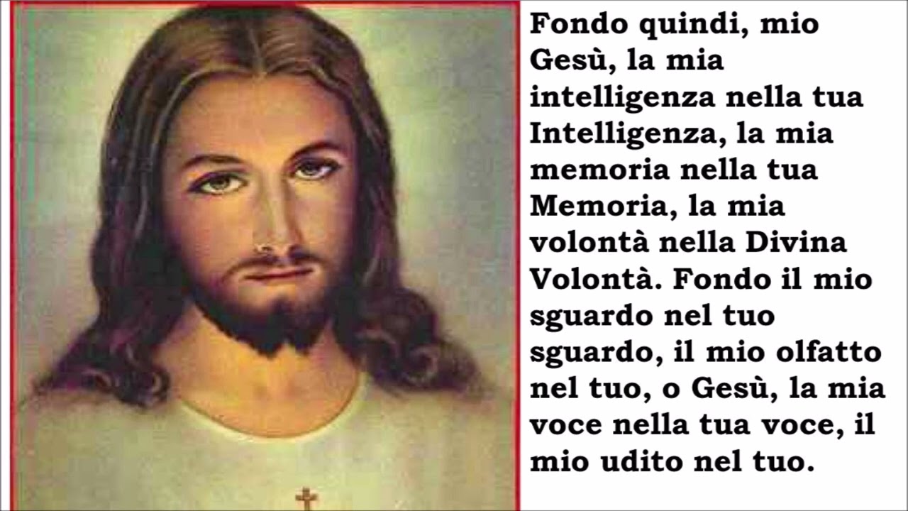 Atto di fusione nella SS Umanita' di Gesu' Cristo
