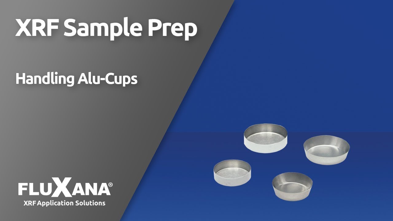 FLUXANA Pressing with Aluminium Cups for X-ray Fluorescence Analysis (XRF)