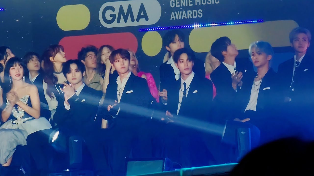 [4k] 221108 지니뮤직어워드 GMA NCT DREAM 엔시티 드림 가수석 리액션 직캠 Fancam