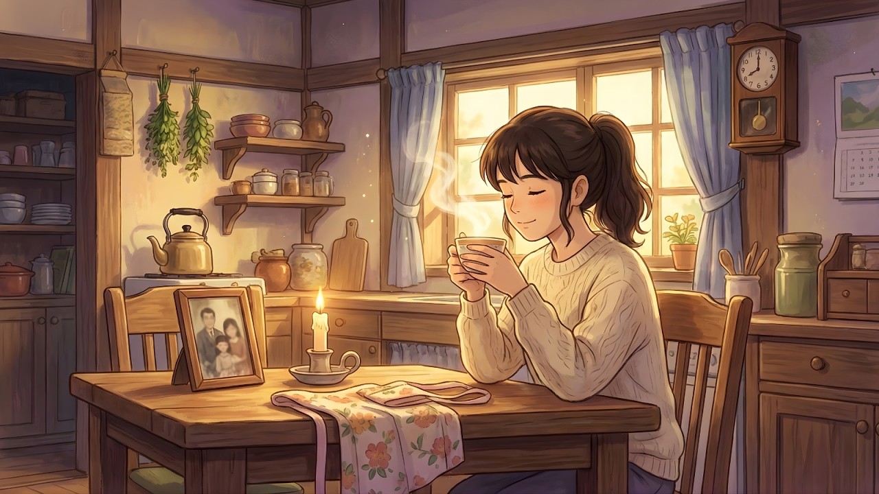 The House That Still Smells Like Home | Ghibli Silent Days | Ghibli-Style Video