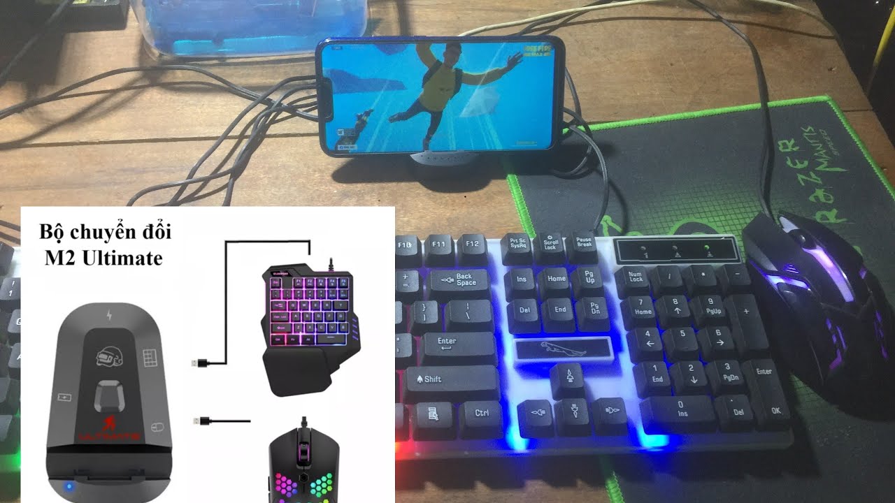 Meyzing m2 ultimate chơi freefire bằng chuột và bàn phím