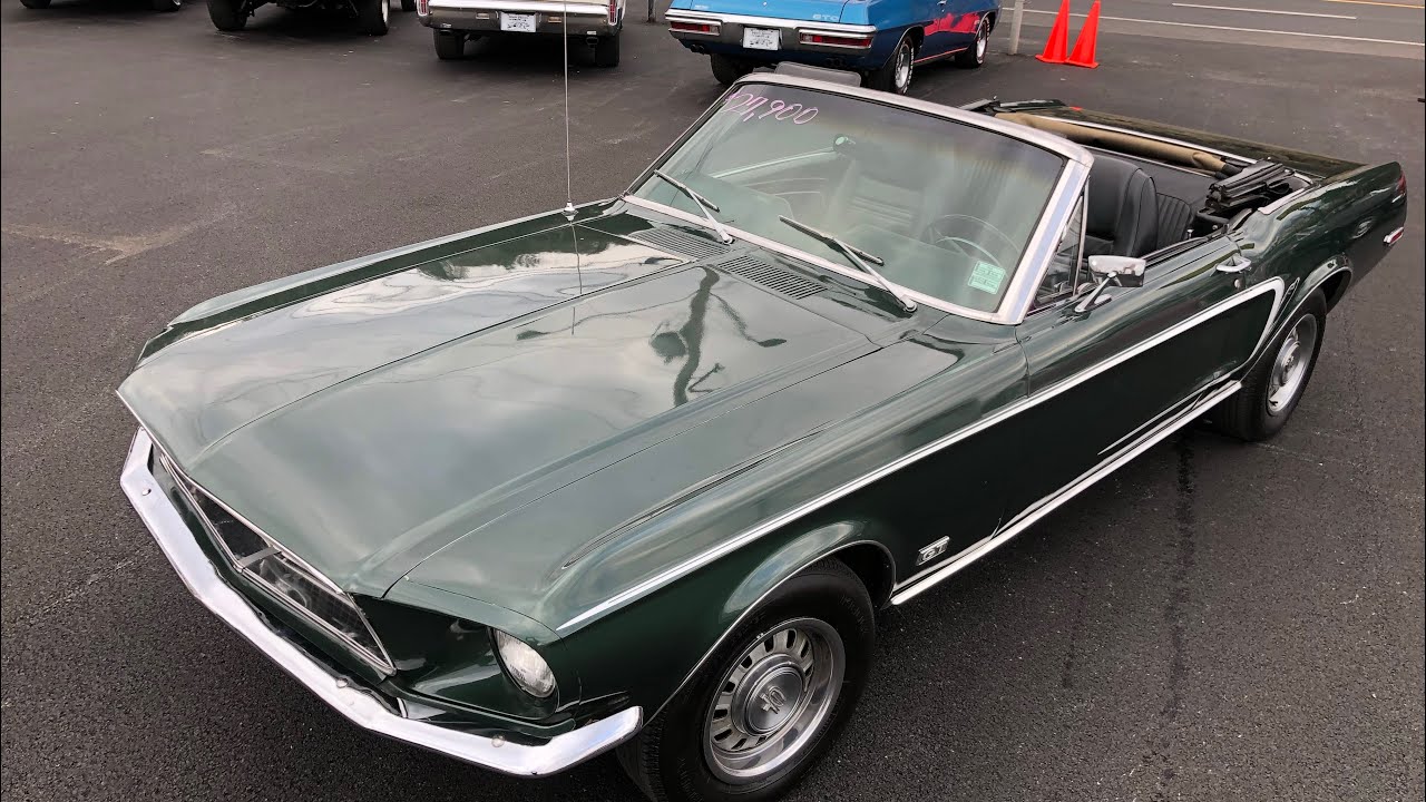 Test Drive 1968 Ford Mustang GT Convertible SOLD $27,900 Maple Motors #921
