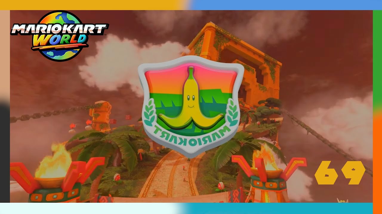 Let's Play Mario Kart World Part 69 Waluigi wirft mit Bananen