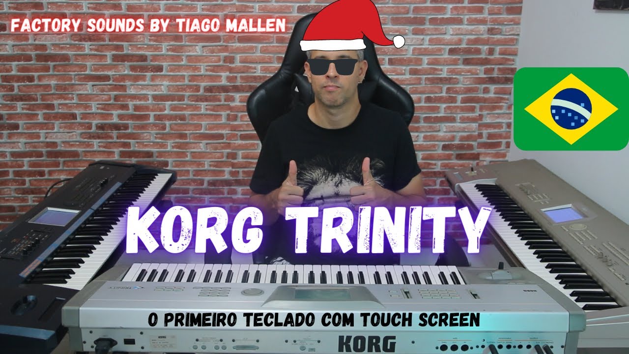 KORG TRINITY (FACTORY SOUNDS) ano: 1995 (O PRIMEIRO TECLADO A TER TELA TOUCH SCREEN) by TIAGO MALLEN