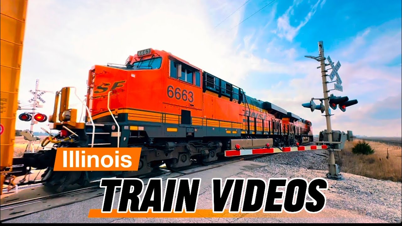 💥 Epic Illinois Railfanning Train Videos: Amtrak, BNSF, & CN (4K)