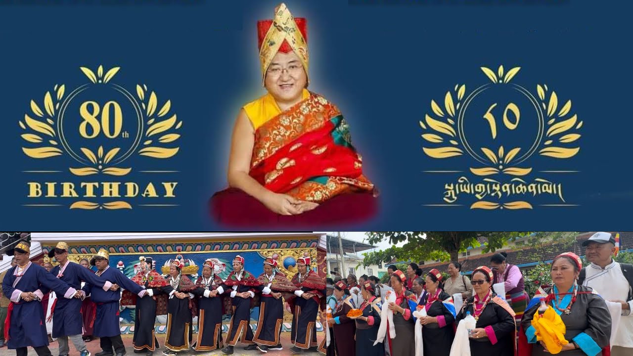 80th Birthday Celebration Of H.H.41st Sakya Gongma Trichen Rinpoche At Mundgod Doeguling Sakya Gompa
