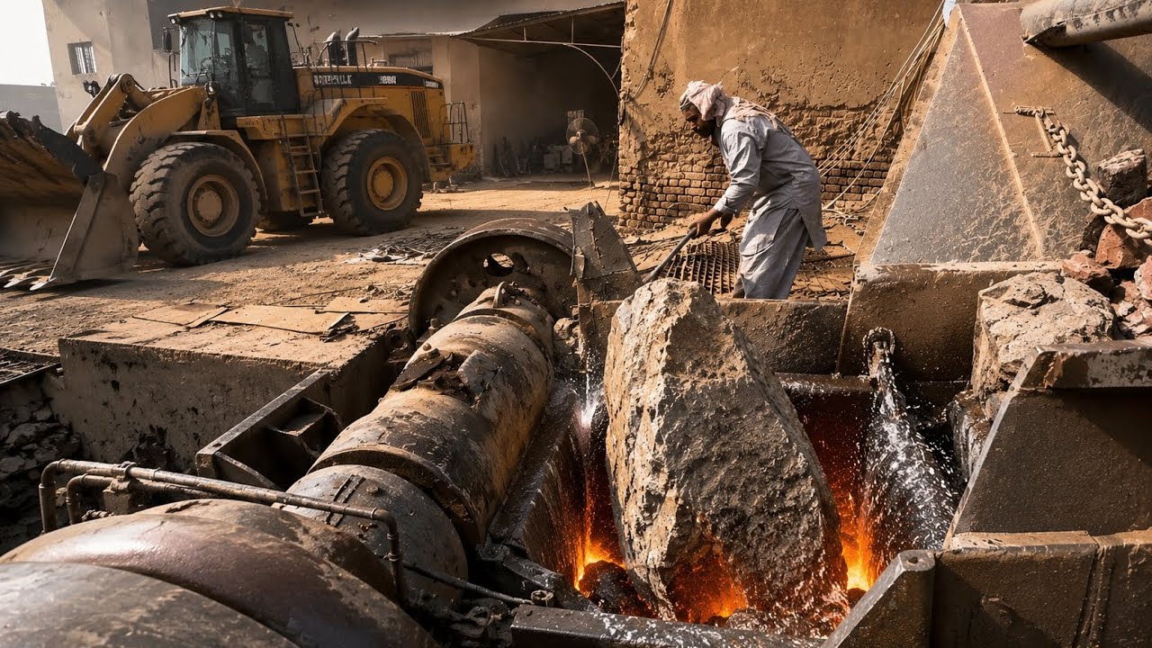 'Big Rock Crusher Machine: A Giant in Action