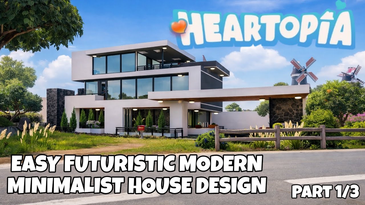 EASY Build MODERN MINIMALIST HOUSE | PART 1-3 | exterior design tutorial | KITSU