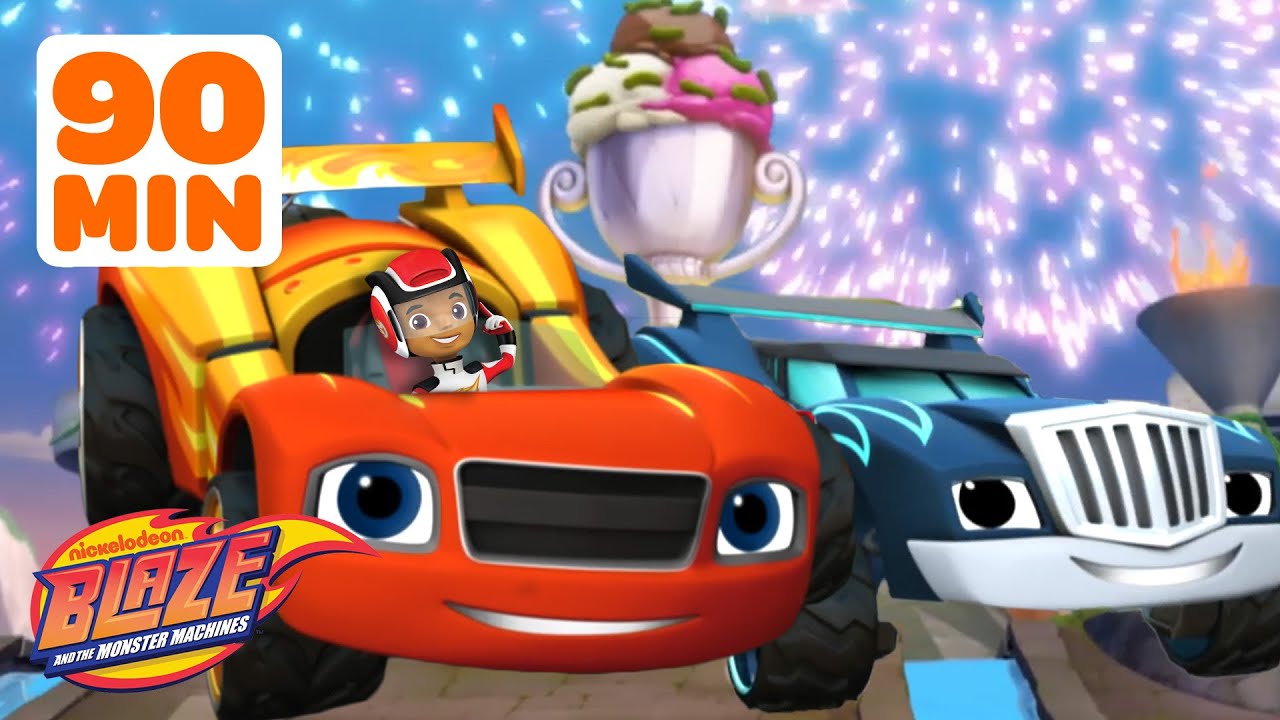 Blaze's Best Races, Transformations, & More! 🏎️💨 #2 | 90 Minutes | Blaze and the Monster Machines