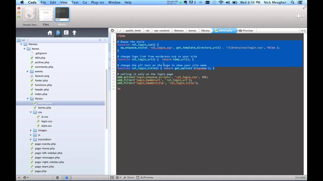 Wordpress - Customizing The Login Page