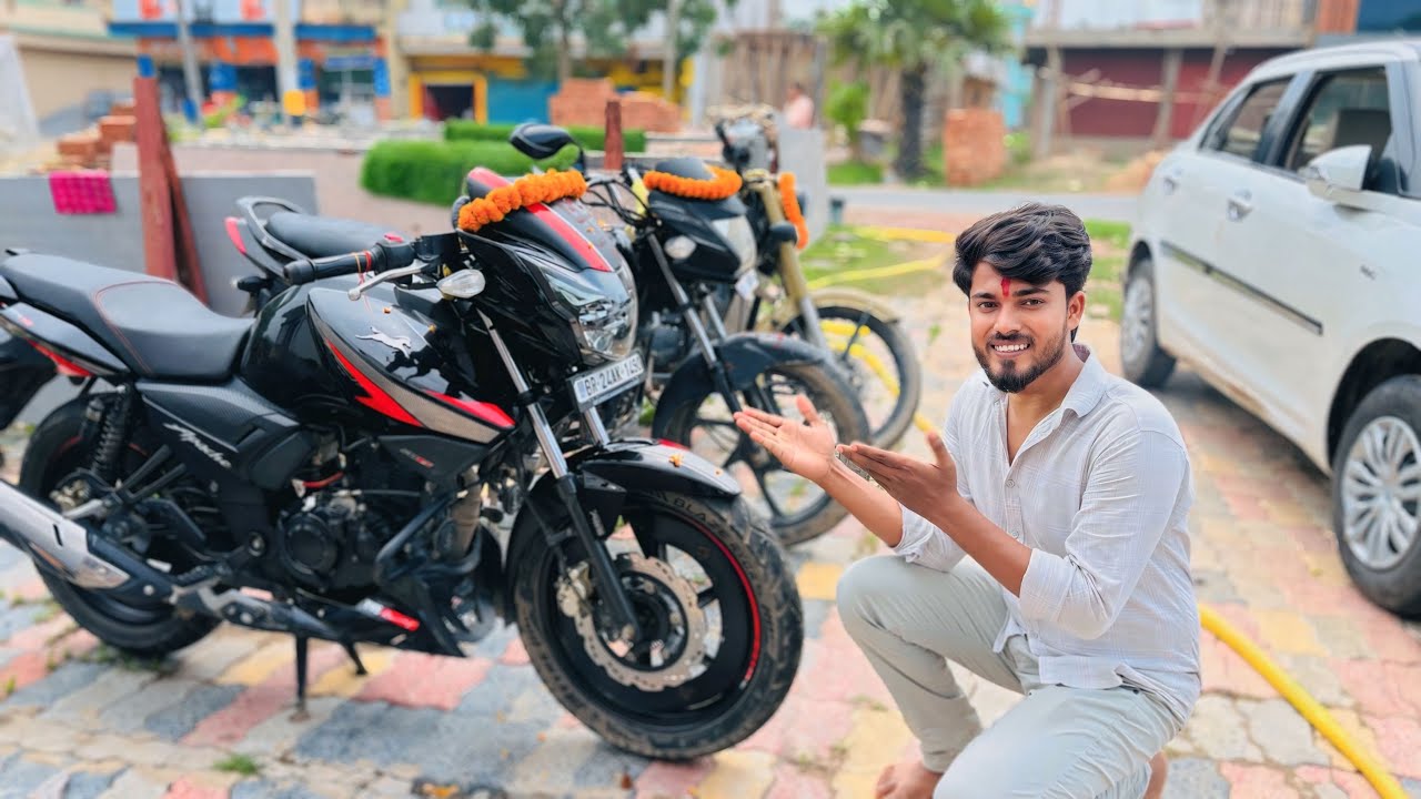 Vishwakarma Puja 🙏❤️ // Apache Black 2v BS7