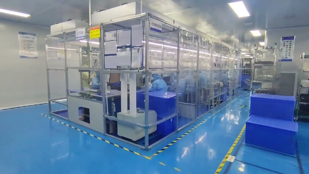 Dust-free workshop of #projector #factory #CRE #homeentertainment #audiovisual #OEM