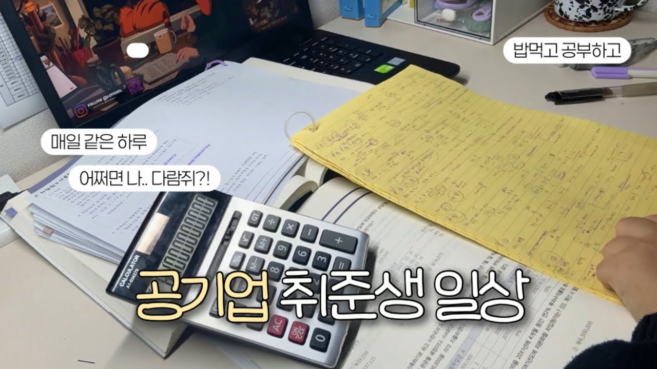 취준생 브이로그 | 매일 공부하고 효자되세요 | 공부 브이로그 | 공기업 준비 