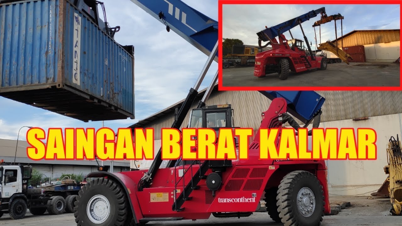 PROSES MUAT!! CONTAINER MENGGUNAKAN STACKER SANY SRC 45H1| LAWAN BERAT KALMAR?