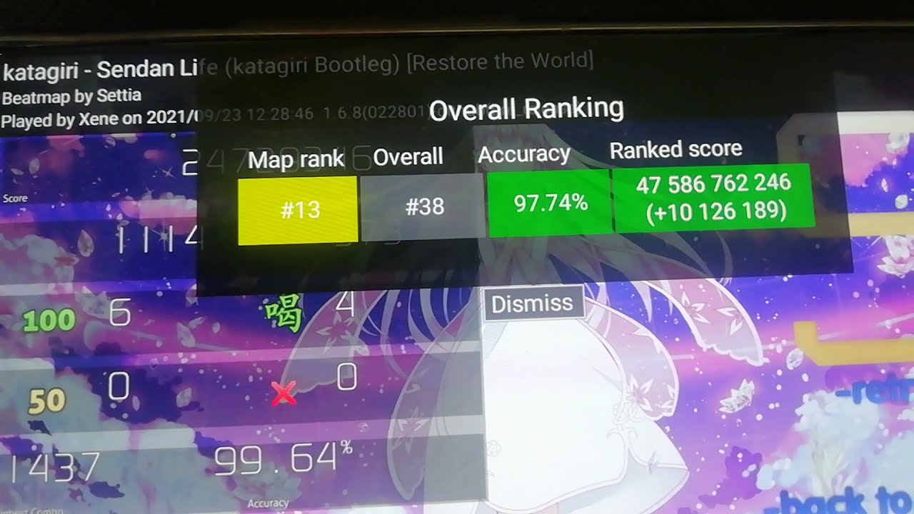 [osu!Droid] Liveplay katagiri - Sendan Life (katagiri Bootleg) [Restore the World] FC 99.64%