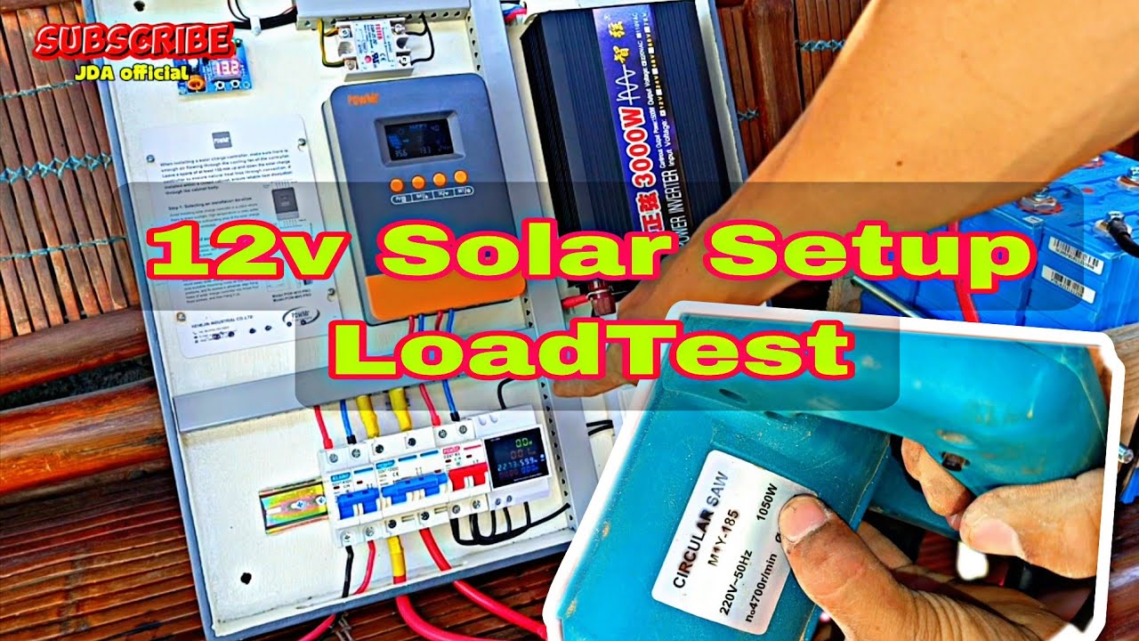 12v solar setup load test, kaya ba?