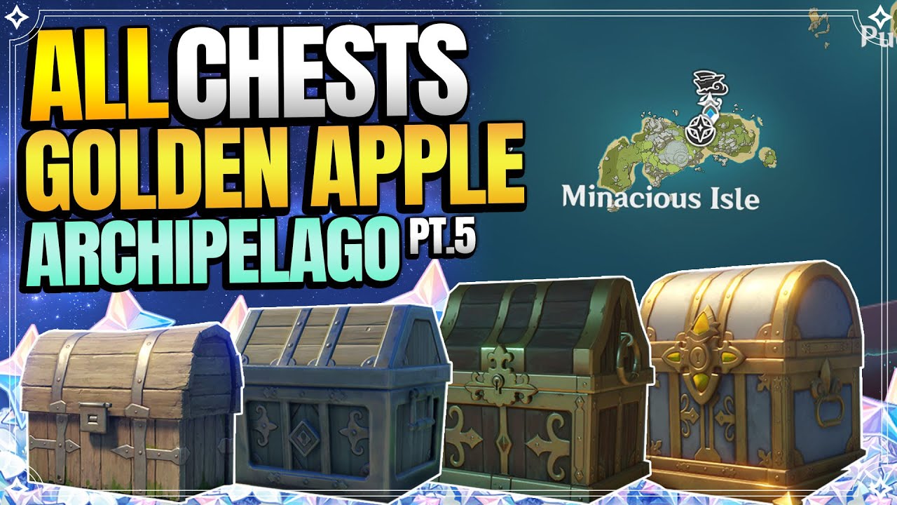 ALL Chest Locations in Minacious Isle - Golden Apple Archipelago Chests Part 5 -【Genshin Impact】