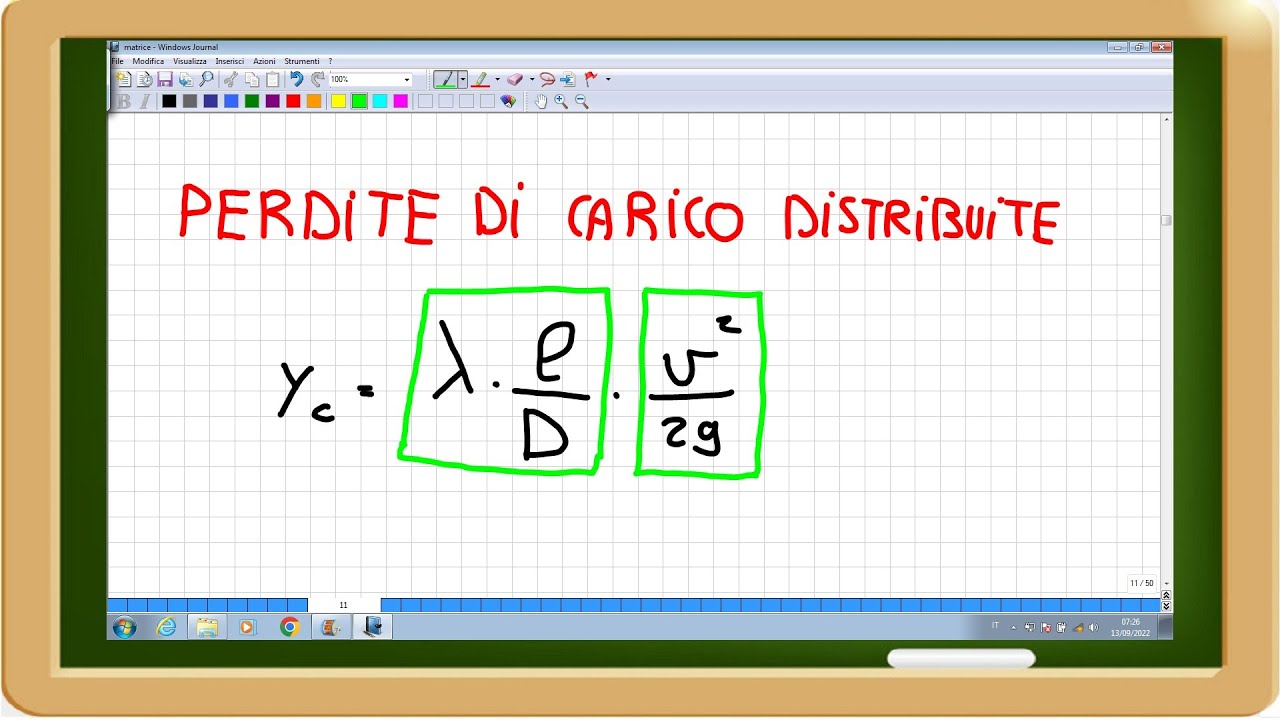 perdite di carico distribuite con esempi