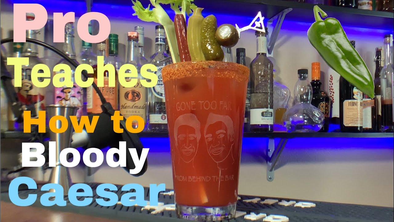 Professional Bartender Teaches How To Make A Bloody Caesar